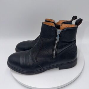 Xena Omega Black Leather Steel Toe EH Safety Boots Womens 9 ASTM F2413-18